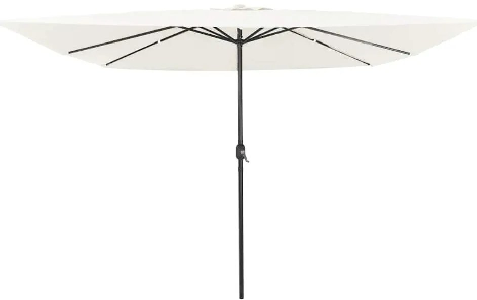 Ομπρέλα Κήπου Λευκό και Μαύρο 295 x 295 x 245 εκ