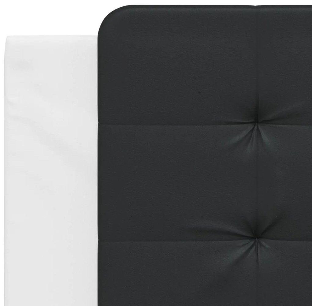 vidaXL Μαξιλάρι για Κεφαλάρι Zadar Μαύρο λευκό 100εκ. από Συνθετικό Δέρμα