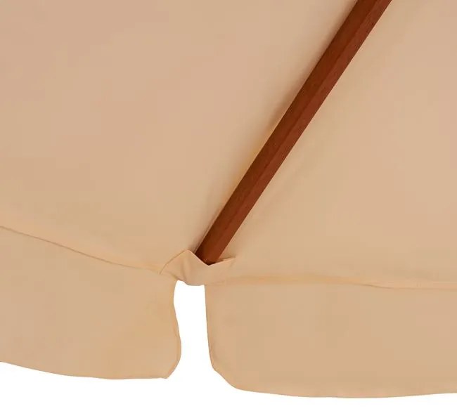 ΟΜΠΡΕΛΑ ΕΠΑΓΓΕΛΜΑΤΙΚΗ WALLER Φ2.30X2,50Y ΜΕ ΞΥΛΙΝΟ ΣΚΕΛΕΤΟ HM6021 ΜΠΕΖ