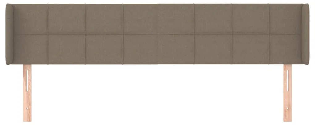 vidaXL Κεφαλάρι με Πτερύγια Taupe 163x16x78/88 εκ. Υφασμάτινο