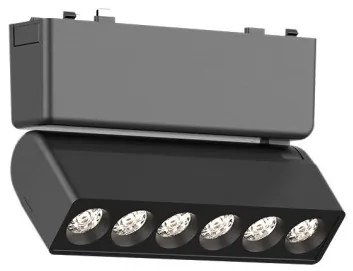Φωτιστικό Μαγνητικής Ράγας LED 6W 12x8 IP20 3000K Inlight-T03301-BL-Μαύρο T03301-BL