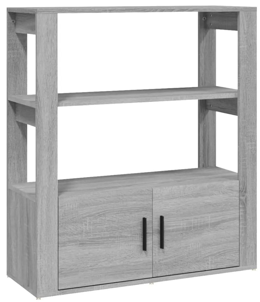 vidaXL Ντουλάπι Γκρι Sonoma 80x30x90 εκ. από Επεξεργασμένο Ξύλο