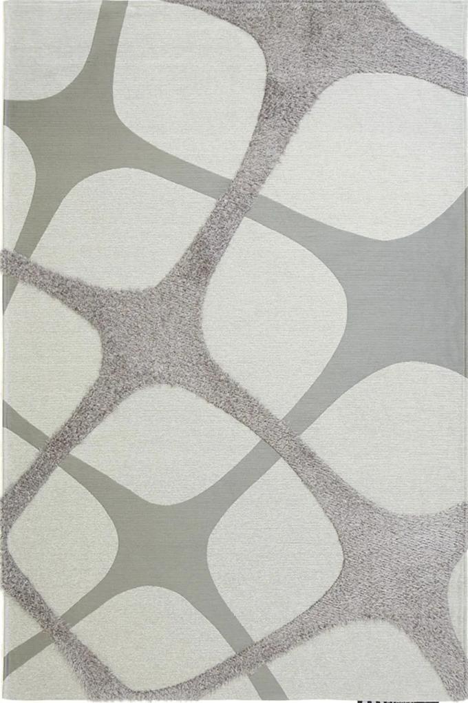Χαλί Toscana Shaggy Inno White Silver Royal Carpet 160X230cm