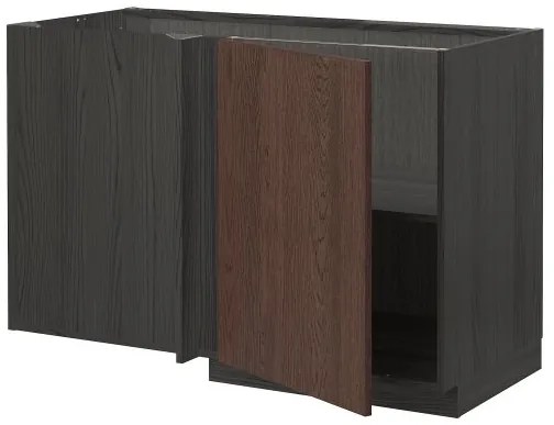 METOD γωνιακό ντουλάπι βάσης με ράφι, 128x68 cm 694.548.28