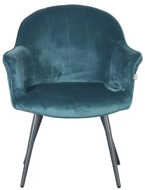 Πολυθρόνα Τραπεζαρίας C-985 Fylliana Πετρόλ 65x65x83εκ. 2αδα 65x65x83 εκ.