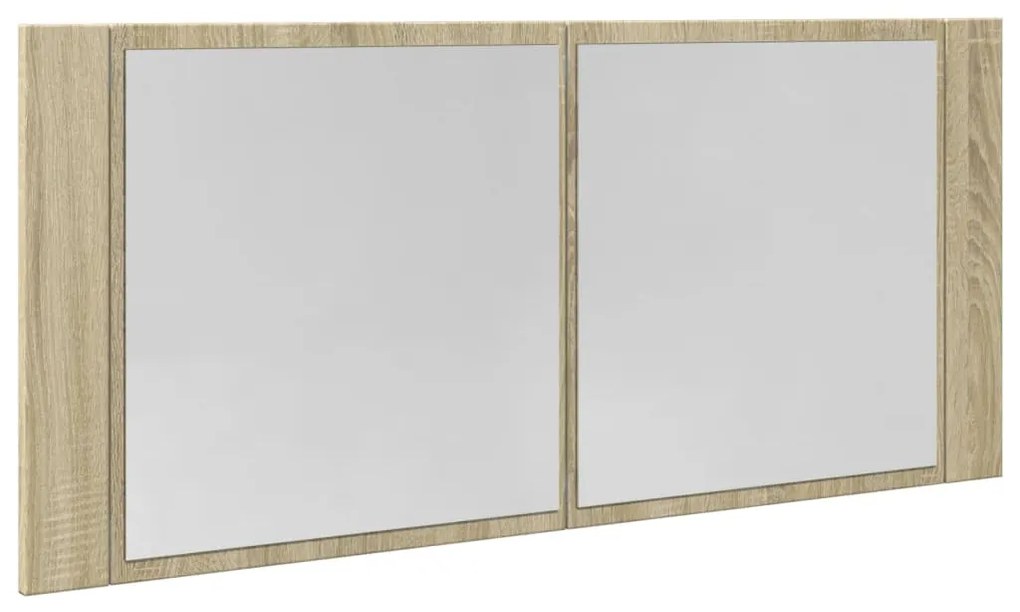 vidaXL Καθρέφτης Ντουλάπι Sonoma Δρυς 100x12x45 εκ. Επεξ. Ξύλο