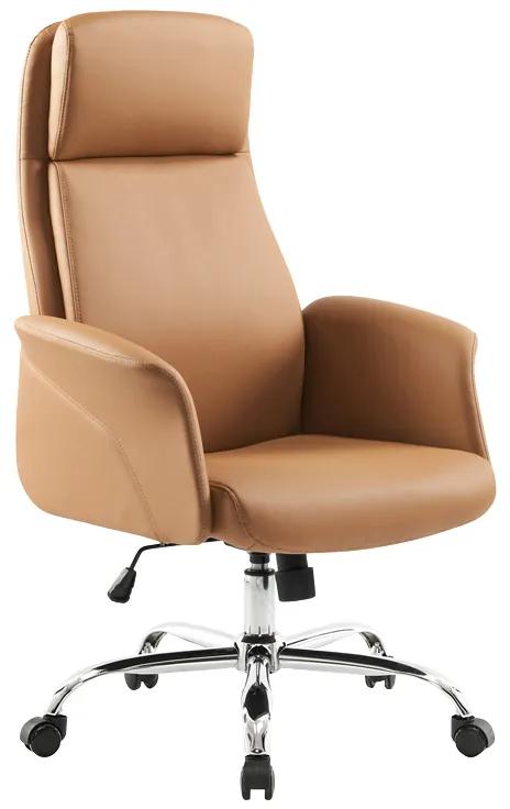 Καρέκλα γραφείου διευθυντή Derjio καφέ pu 68x66x115εκ Υλικό: METAL. PU 033-000020