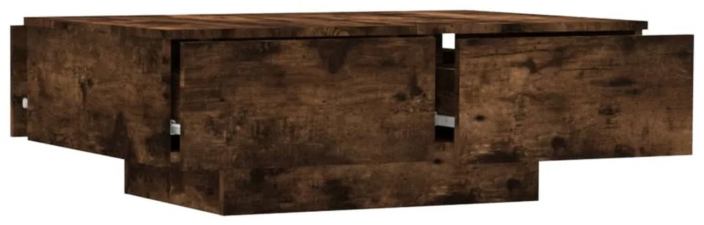 vidaXL Τραπεζάκι Σαλονιού Καπνιστή Δρυς 90x60x31 εκ Επεξεργασμένο Ξύλο