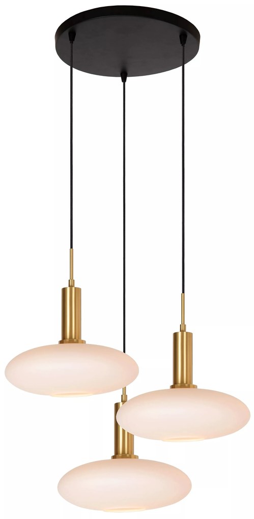 Φωτιστικό Κρεμαστό Lucide 25413-13-02 SINGALA Χρυσό Χρώμα (Gold Coloured)|Λευκό (White)