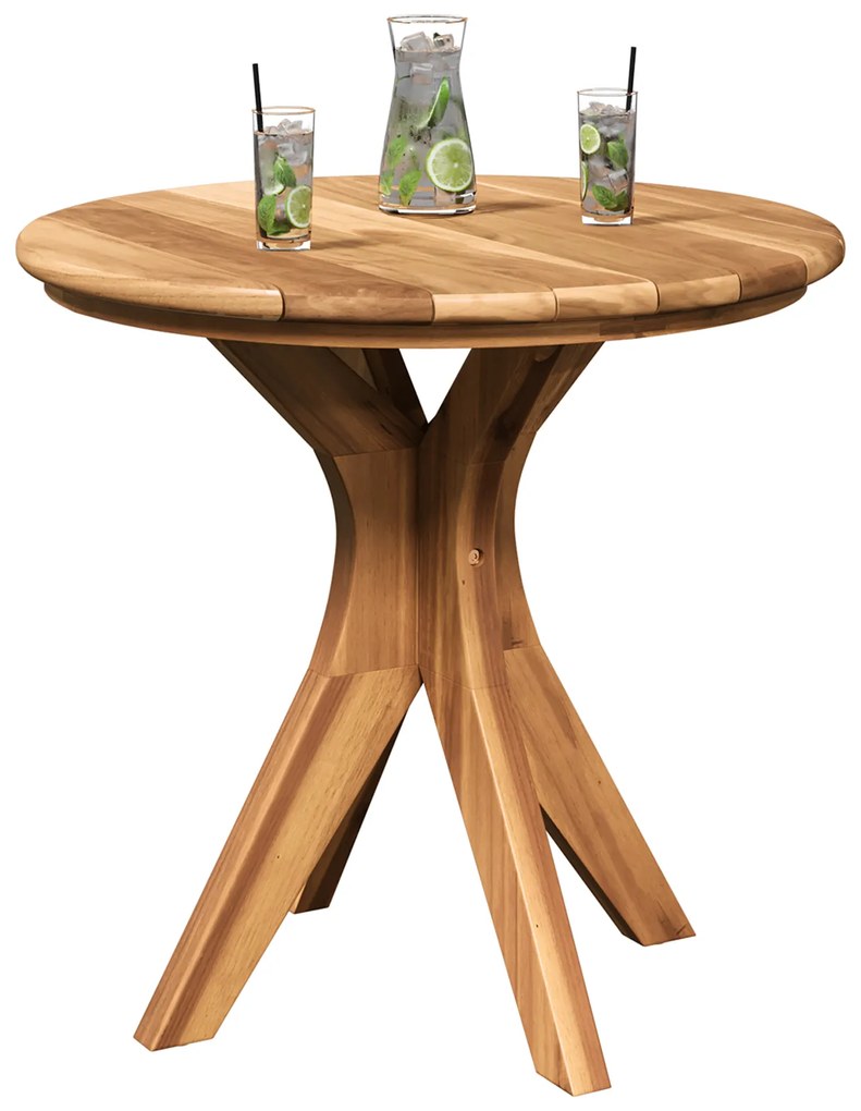 vidaXL Τραπέζι Καφέ Garden Ø55x51 εκ Μασίφ Ξύλο Teak