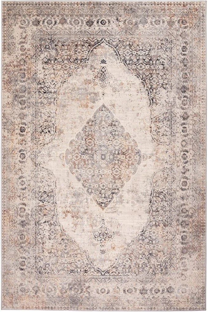 Χαλί Fanci D173A Light Grey Vizon-Beige Βιοκαρπέτ 160X230cm