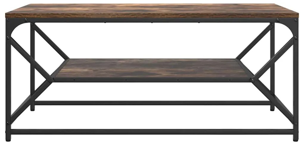 vidaXL Τραπεζάκι σαλονιού Καπνιστή δρυς 90 x 50 x 40 cm