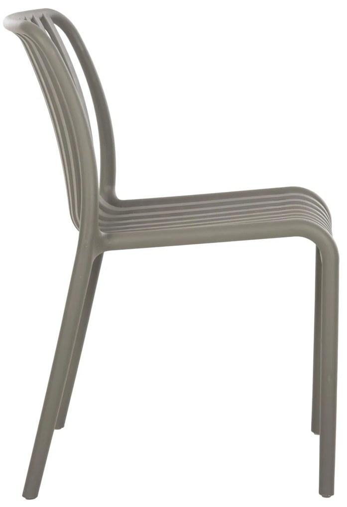 Καρέκλα CONVEE C6104.07 Πολυπροπυλενίου Dark Olive 48x56x79Y εκ. 48x56x79 εκ.