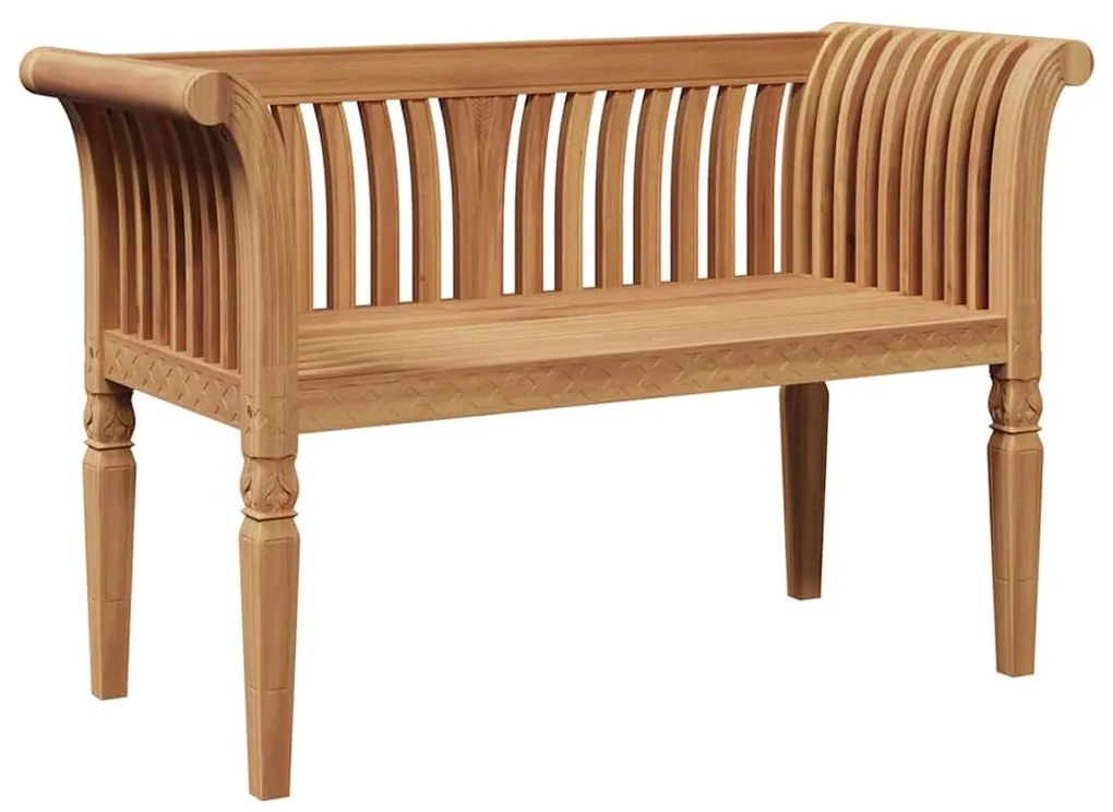 vidaXL Παγκάκι Κήπου 127.5 x 52 x 80 εκ από μασίφ ξύλο teak