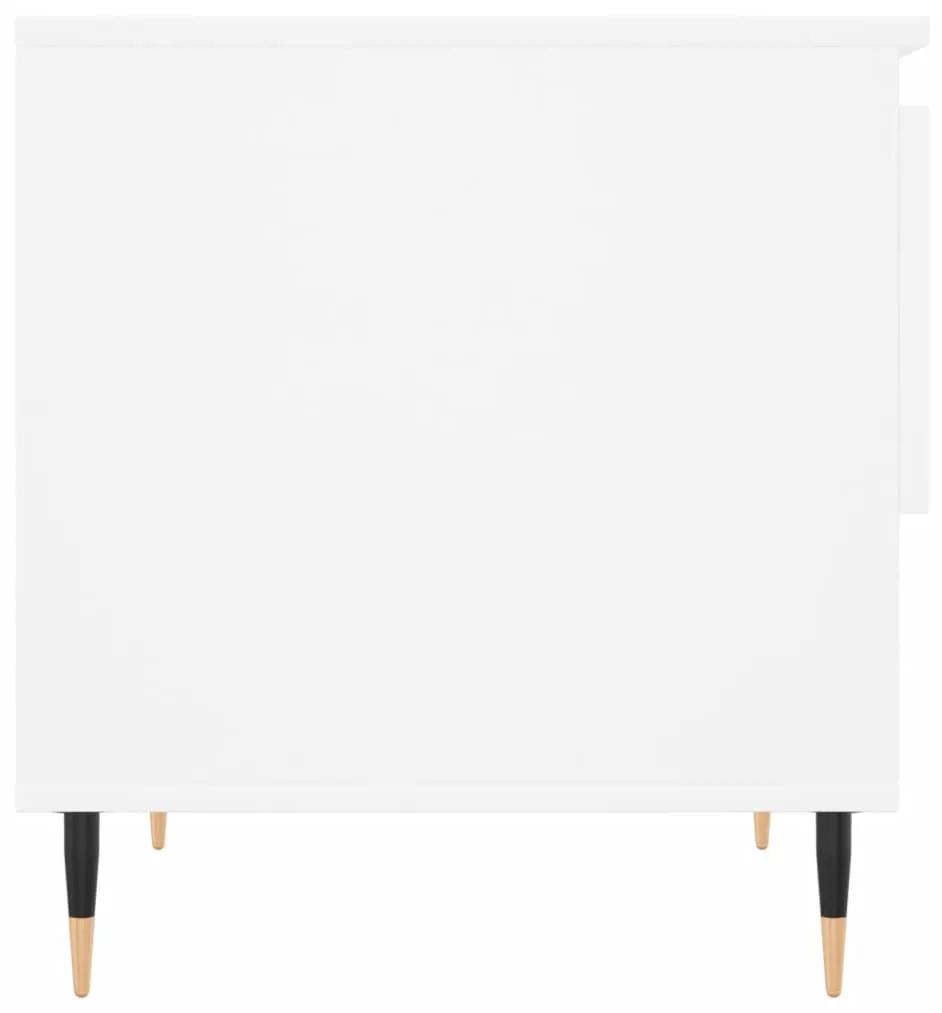 Τραπεζάκια Σαλονιού 2 τεμ. Λευκά 50x46x50 εκ Επεξεργασμένο Ξύλο - Λευκό