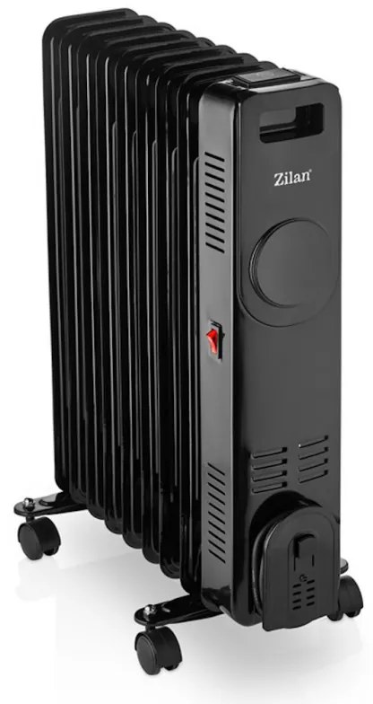 Καλοριφέρ Λαδιού  Zilan ZLN8416, 2000 W, 9 πτερύγια, 3 βαθμίδες, Τηλεχειριστήριο, Θερμοστάτης, Μαύρο