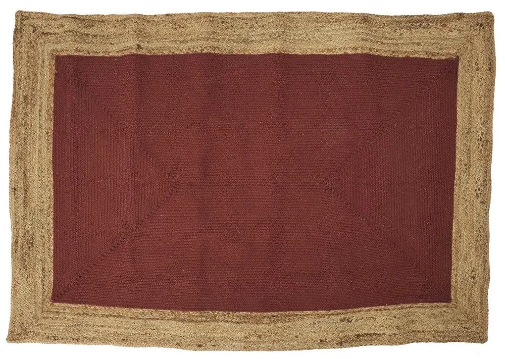 Χαλιά The home deco factory  TAPIS JUTE COTON TERRACOTTA 120X170CM M1