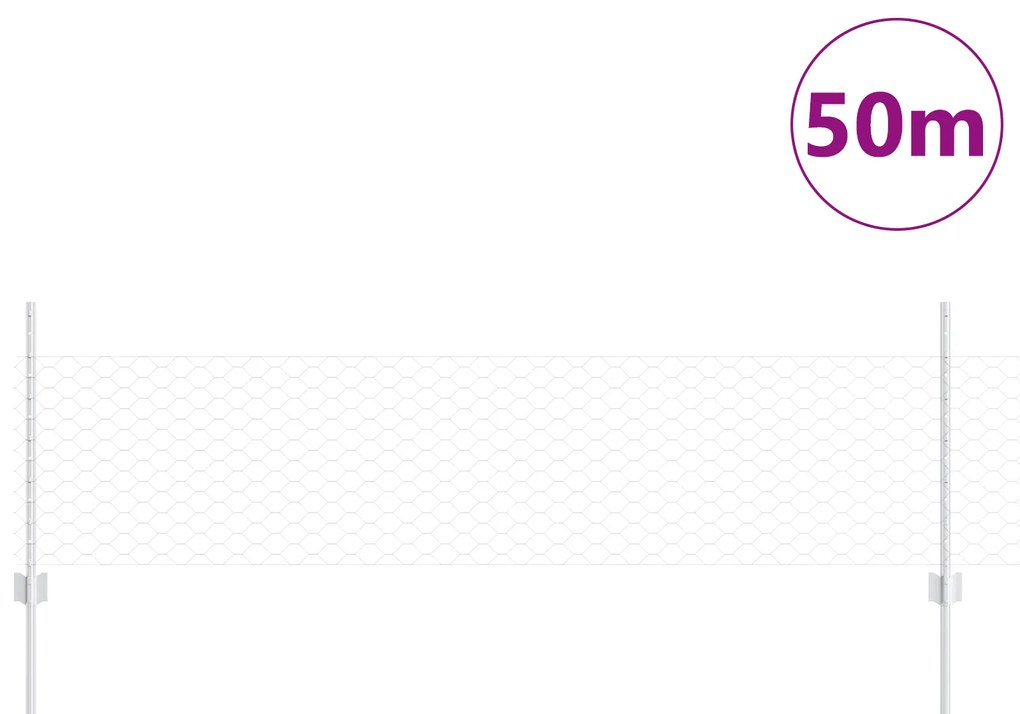 vidaXL Φράχτες  11 τεμ U-Channel 60 εκ Γαλβανισμένο Ατσάλι