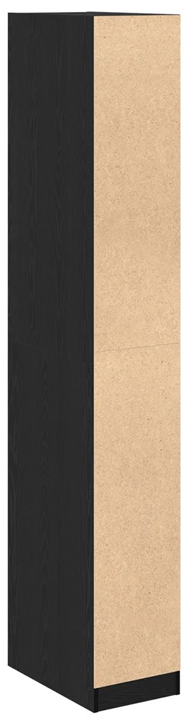 vidaXL Ντουλάπα Μαύρης Καρυδιάς 30 x 50 x 200 cm – φτιαγμένη από επεξεργασμένο ξύλο.