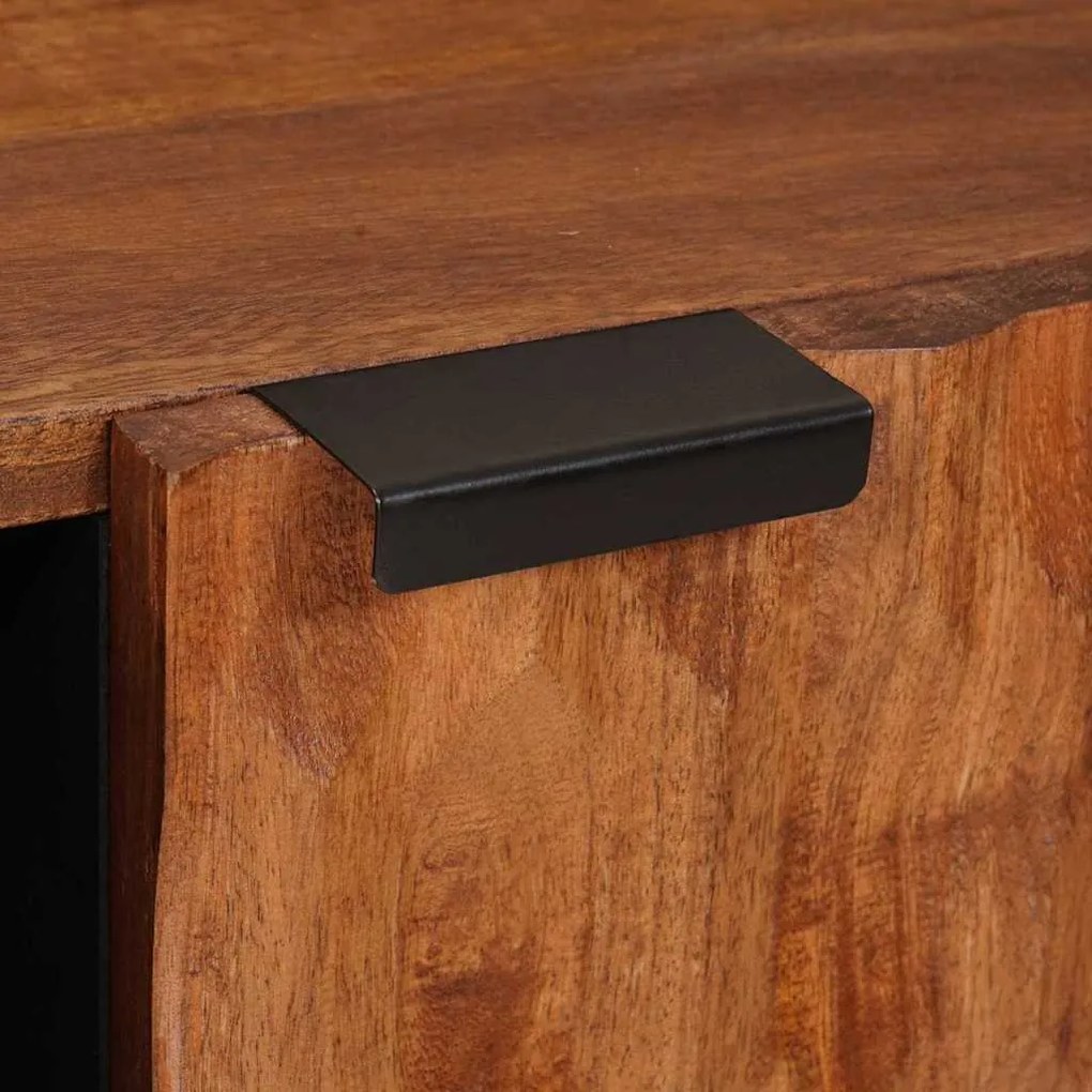 vidaXL Ντουλάπι TV με πόρτα Καφέ Φινίρισμα Ακακίας 80 x 33 x 46 εκ