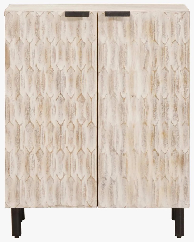 vidaXL Πλαϊνό γραφείο Λευκό Φινίρισμα Καθαρισμού 60 x 33,5 x 75 εκ.