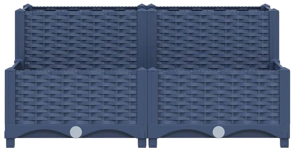 vidaXL Ζαρντινιέρα 80 x 80 x 38 εκ. από Πολυπροπυλένιο