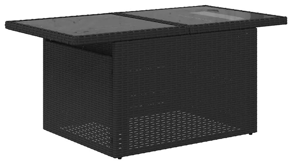 vidaXL Σαλόνι Κήπου 6 Τεμαχίων Γκρι Συνθετικό Ρατάν Μαξιλάρια Ακακία