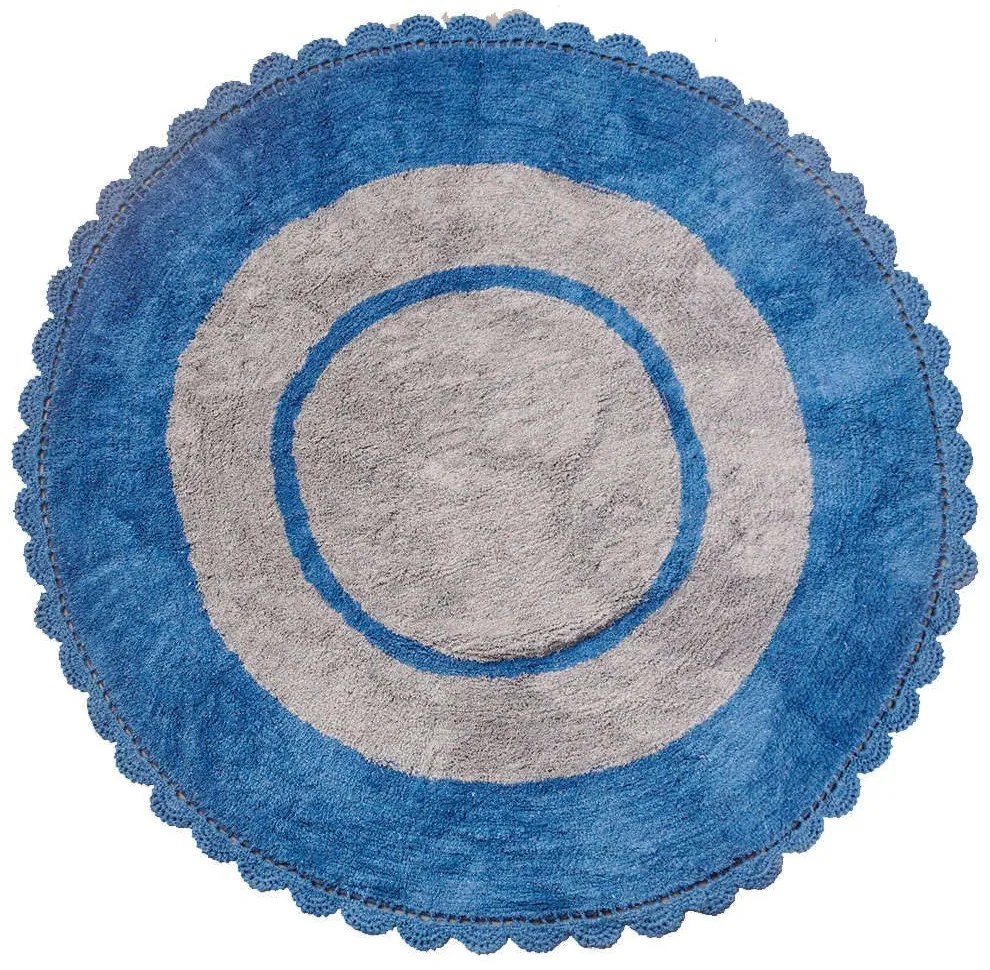 Χαλάκι Παιδικό Target Blue Palamaiki 140X140cm Round