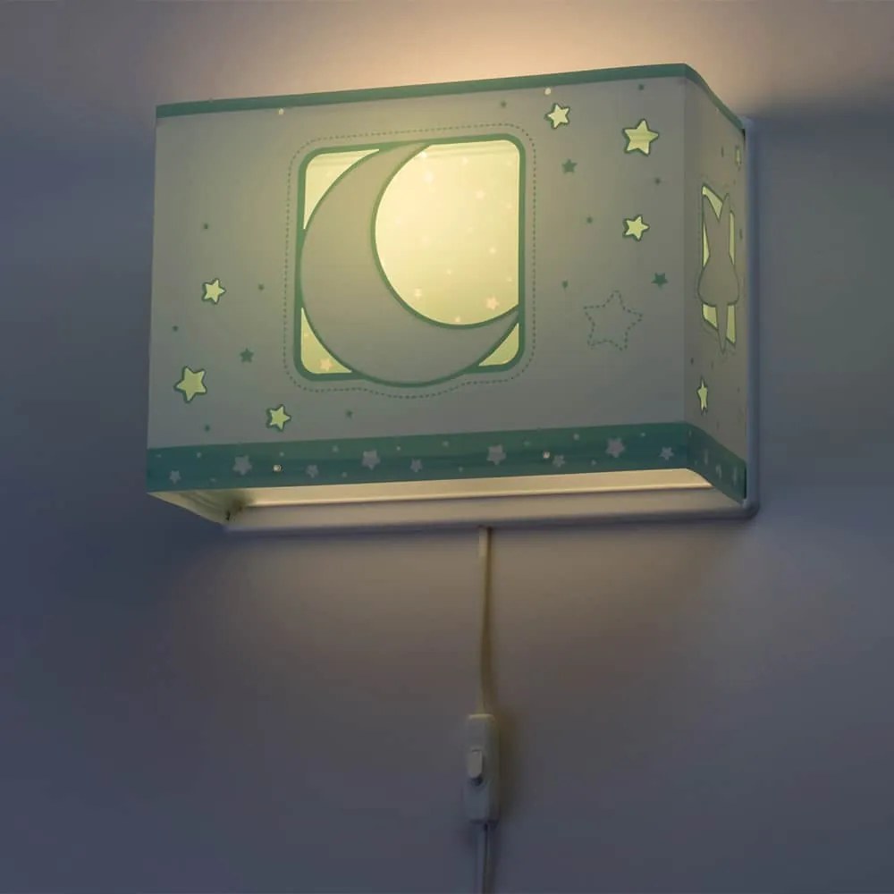 MoonLight Green απλίκα τοίχου διπλού τοιχώματος (63238[H]) - 63238H - 63238H