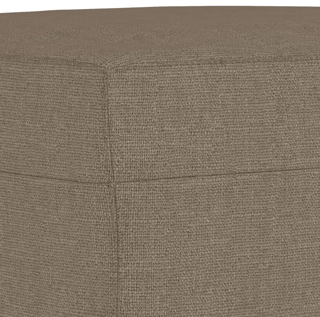 Πάγκος Taupe 70 x 35 x 41 εκ. Υφασμάτινος - Μπεζ-Γκρι