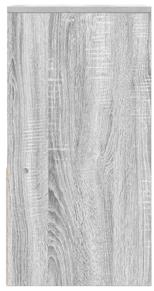 vidaXL Κομοδίνα με συρτάρι 2 τεμάχια Γκρι Sonoma 35x34x66,5 εκ.