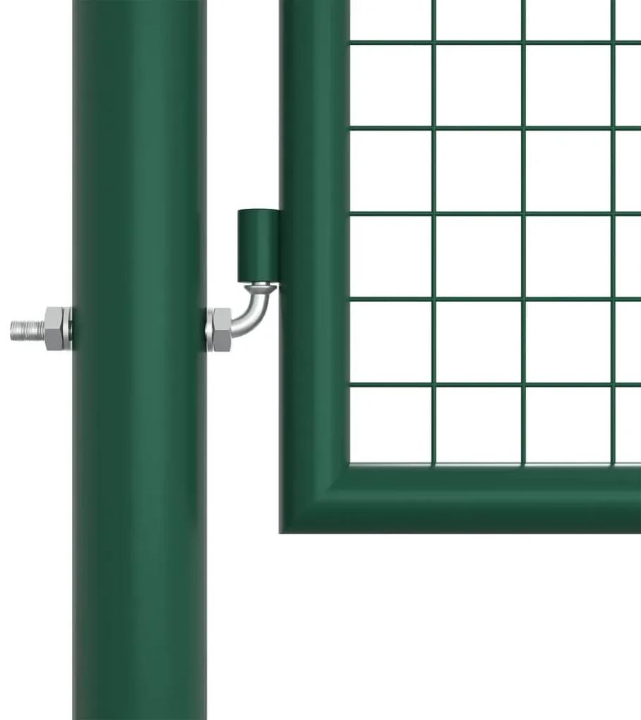 vidaXL Πόρτα Περίφραξης με Πλέγμα Πράσινη 400 x 125 εκ. Ατσάλινη
