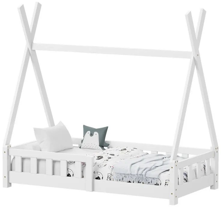 Κρεβάτι Παιδικό Noam (Για Στρώμα 70x140cm) 370-000021 147,5x76x141cm White Μονό