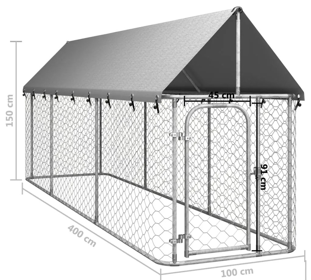 ΚΛΟΥΒΙ ΣΚΥΛΟΥ ΕΞΩΤΕΡΙΚΟΥ ΧΩΡΟΥ 400 X 100 X 150 ΕΚ. ΜΕ ΣΤΕΓΑΣΤΡΟ 171497