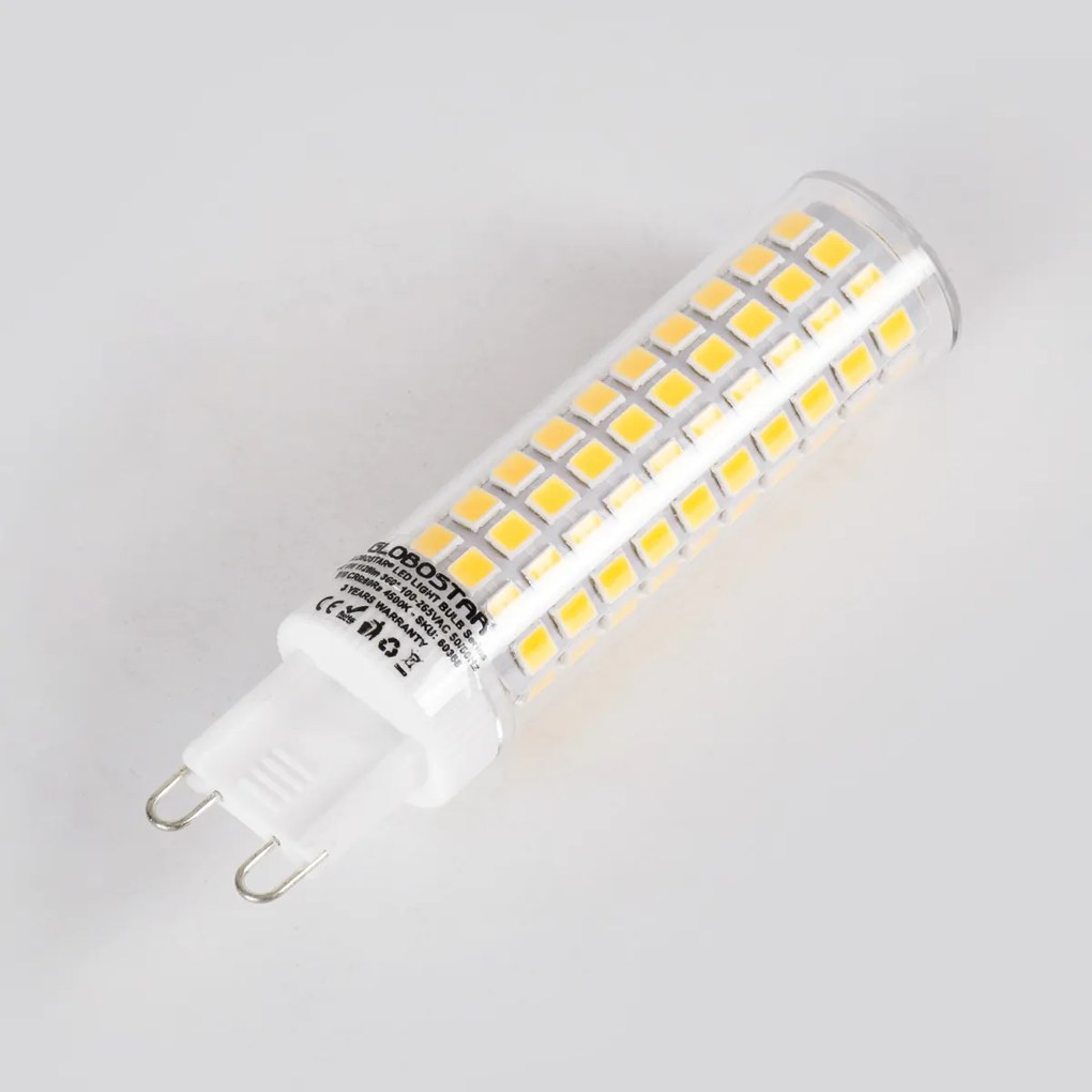 GloboStar® 60388 Λάμπα LED G9 8W 1128lm 360° AC 220-240V IP20 Φ1.86 x Υ7.5cm Φυσικό Λευκό 4500K - 3 Years Warranty