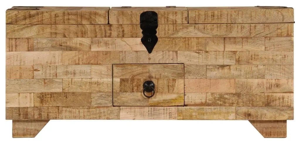 vidaXL Τραπεζάκι Σαλονιού 80 x 40 x 35 εκ. από Μασίφ Ξύλο Μάνγκο