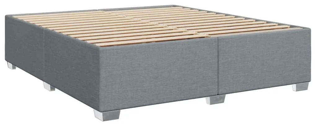 ΚΡΕΒΑΤΙ BOXSPRING ΜΕ ΣΤΡΩΜΑ ΑΝΟΙΧΤΟ ΓΚΡΙ 180X200 ΕΚ. ΥΦΑΣΜΑΤΙΝΟ 3285981