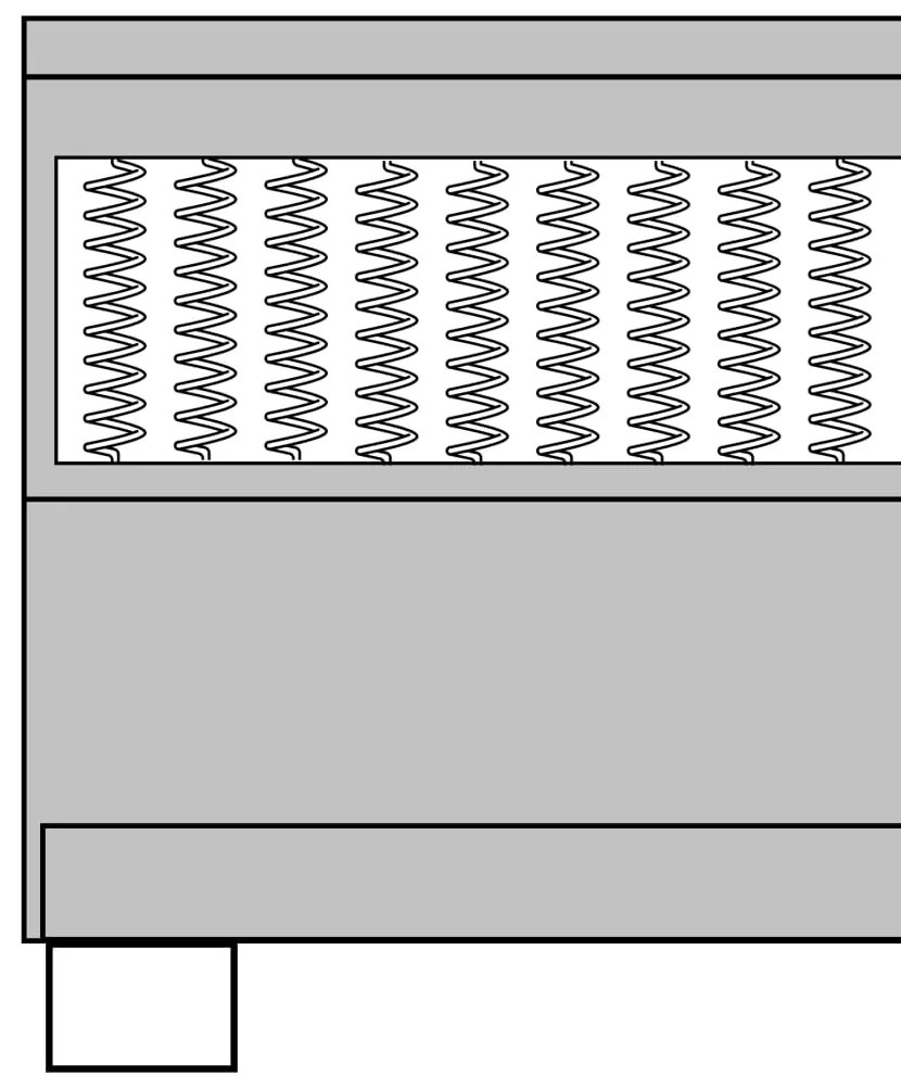 ΚΡΕΒΑΤΙ BOXSPRING ΣΚΟΥΡΟ ΓΚΡΙ 200 X 200 ΕΚ. ΥΦΑΣΜΑΤΙΝΟ 3054715