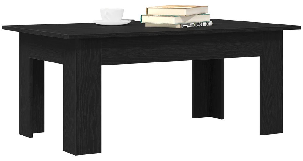 vidaXL Μαύρο Τραπέζι Καφέ, 100 x 60 x 42 εκ., Φτιαγμένο από Τεχνητό Ξύλο