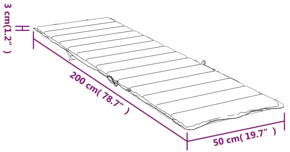 Μαξιλάρι Ξαπλώστρας Αν. Πράσινο 200x50x3 εκ. από Ύφασμα Oxford - Πράσινο