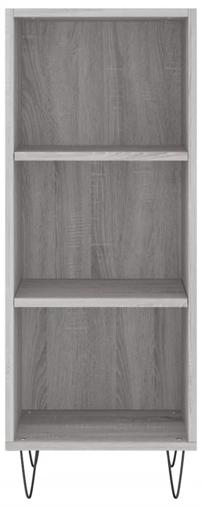 vidaXL Μπουφές Sonoma Γκρι 34,5 x 34 x 180 εκ. από Επεξεργασμένο Ξύλο