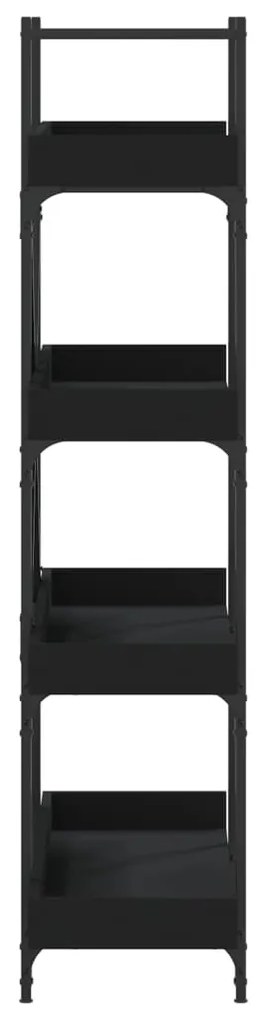 vidaXL Βιβλιοθήκη 4 Επιπέδων Μαύρη 100x33x145,5 εκ. Επεξεργασμένο Ξύλο