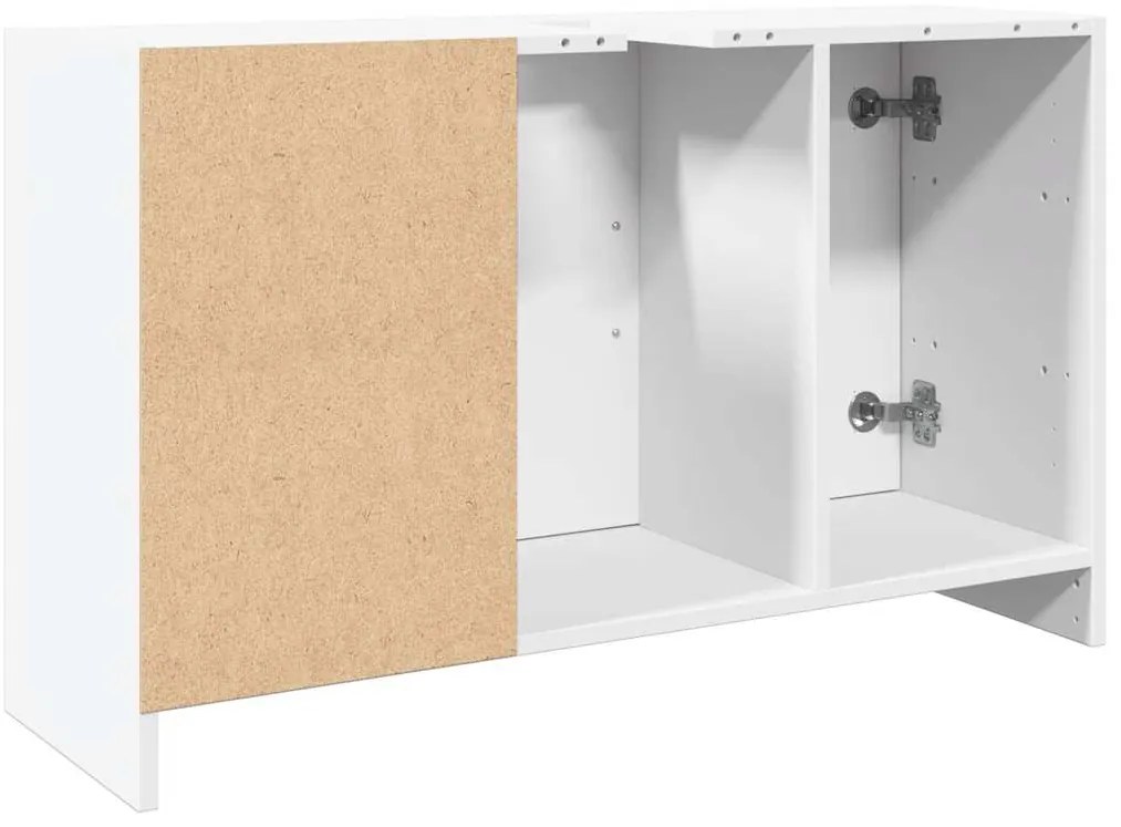 vidaXL Ντουλάπι Νιπτήρα Λευκό 90x29x55 εκ. Επεξεργασμένο Ξύλο