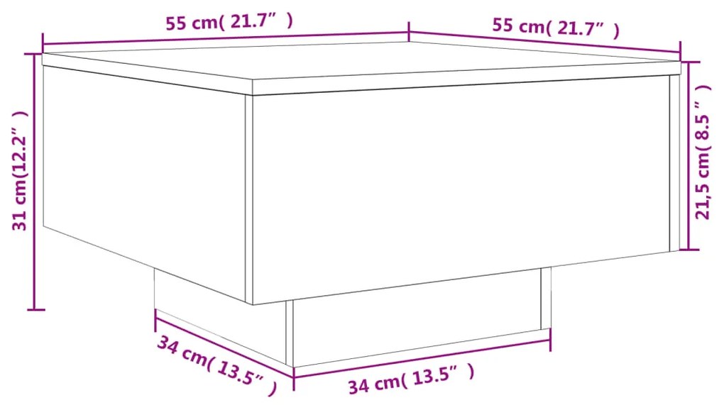 ΤΡΑΠΕΖΑΚΙ ΣΑΛΟΝΙΟΥ ΓΚΡΙ SONOMA 55X55X31 ΕΚ. ΕΠΕΞΕΡΓΑΣΜΕΝΟ ΞΥΛΟ 836572