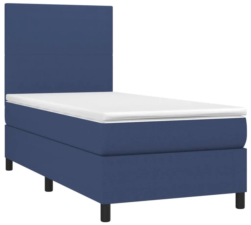 ΚΡΕΒΑΤΙ BOXSPRING ΜΕ ΣΤΡΩΜΑ ΜΠΛΕ 90X190 ΕΚ.ΥΦΑΣΜΑΤΙΝΟ 3141583