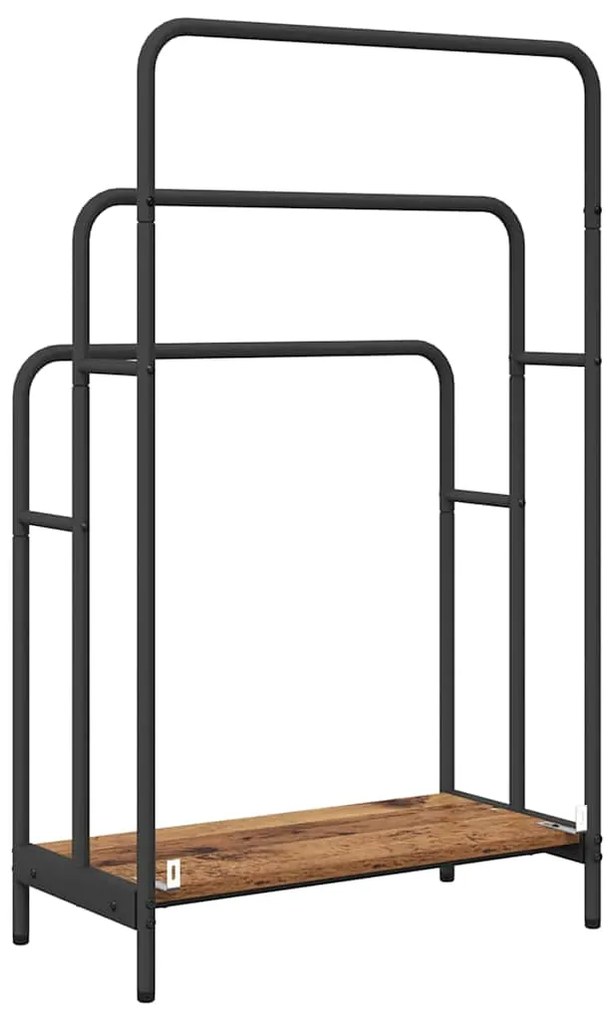 vidaXL Ράφι Ρούχων Παλιό ξύλο 60 x 30 x 100,5 εκ Επεξεργασμένο ξύλο