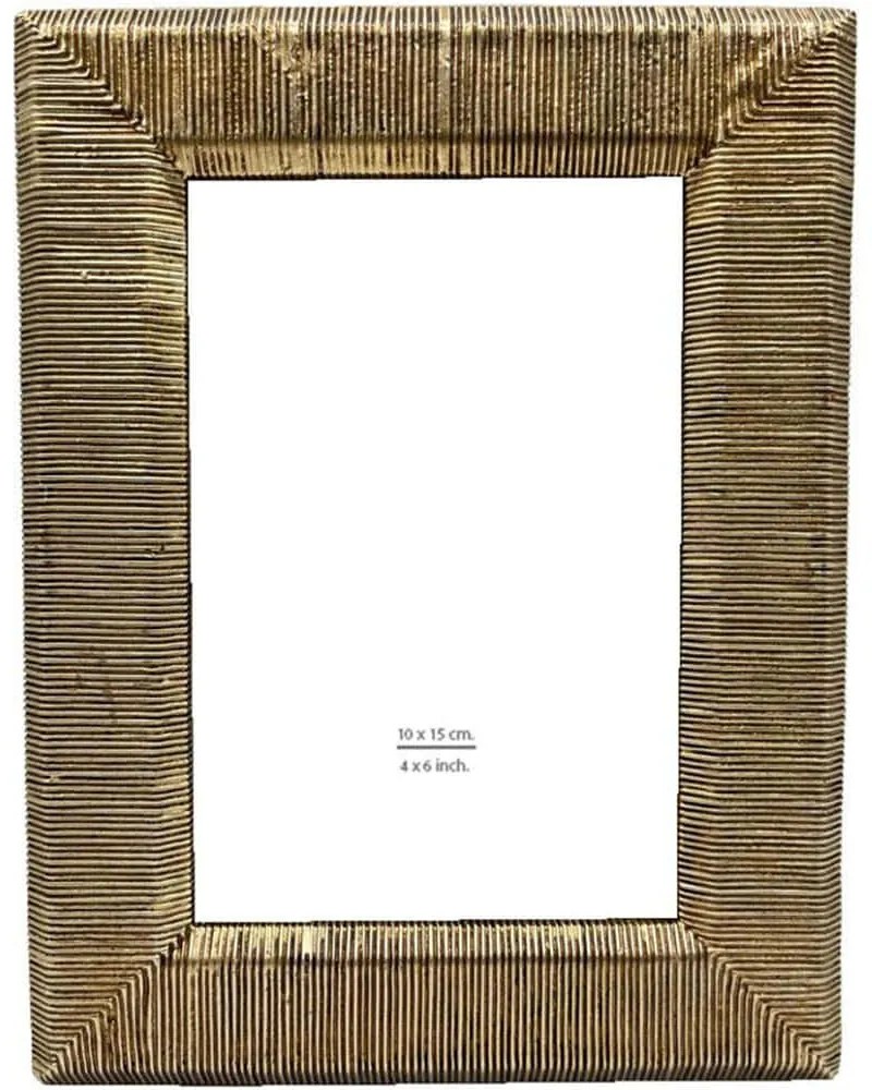 Κορνίζα Cruze 031142 10x15cm Gold Γυαλί,Polyresin