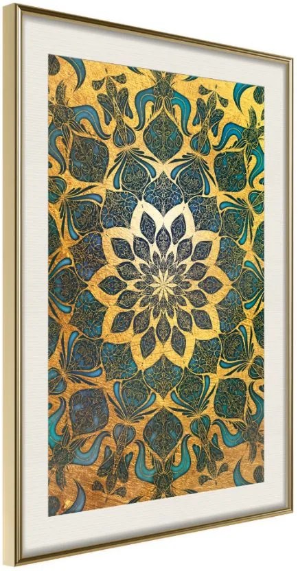 Αφίσα - Oriental Glow - 30x45 - Χρυσό - Με πασπαρτού