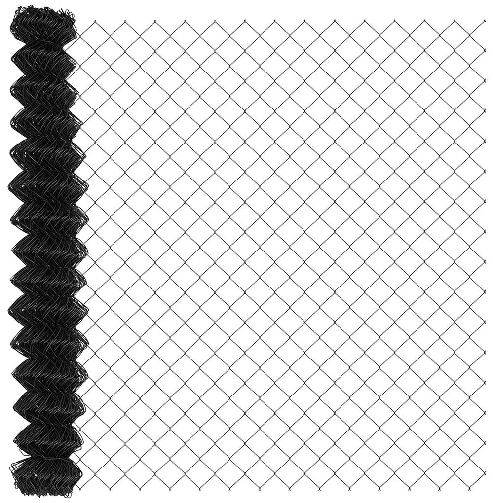 Φράχτης αλυσίδας Γκρι 25 x 1.6 μ Ατσάλι