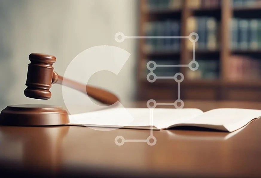 Intra Συλλεκτικό Ξύλινο Παζλ Plywood 4mm - Gavel και νομικό βιβλίο σε ένα τραπέζι Σε Ξύλινο Κουτί - Διαστάσεις Puzzle: 10x10 cm – 25 κομμάτια